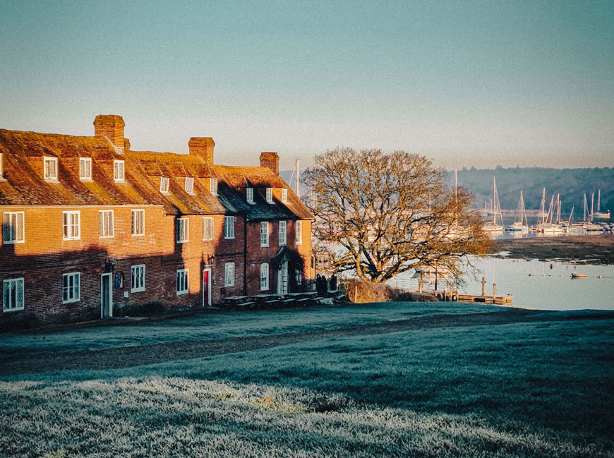 Seasonal strolls and warming winter drinks at Buckler’s Hard this festive season